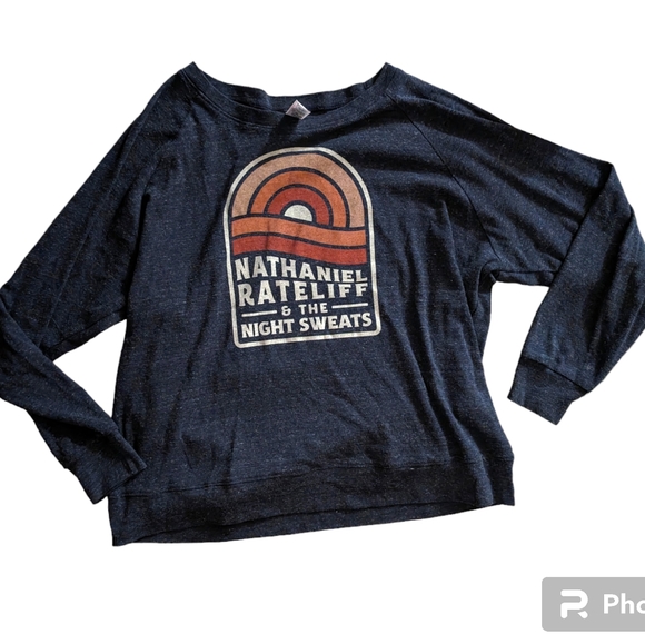 Royal Apparel Tops - Nathaniel Rateliff & The Night Sweats Oversized Band Sweatshirt